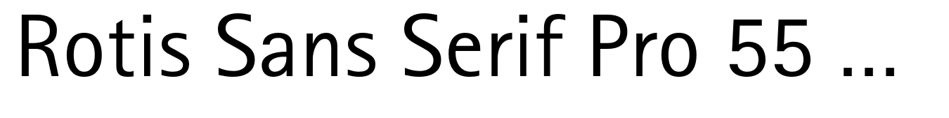 Rotis Sans Serif Pro 55 Regular